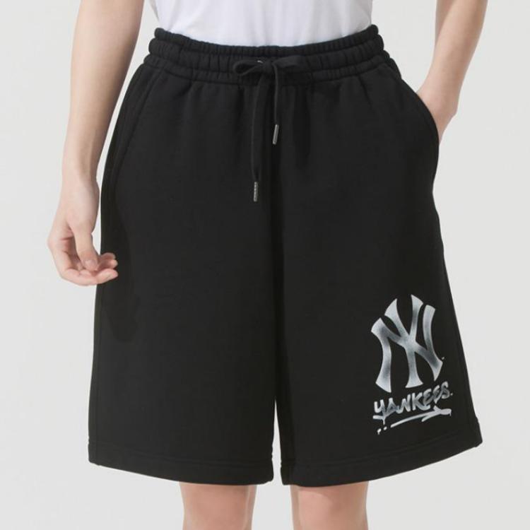 New MLB New York Yankees Casual Shorts Unisex Black 3ASPB0253-50BKS