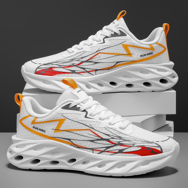 Mens Running Shoes Breathable Lightweight Cushioning Anti Slip Daily Training Fashion Sneakers Trendy Tennis Shoes for Man