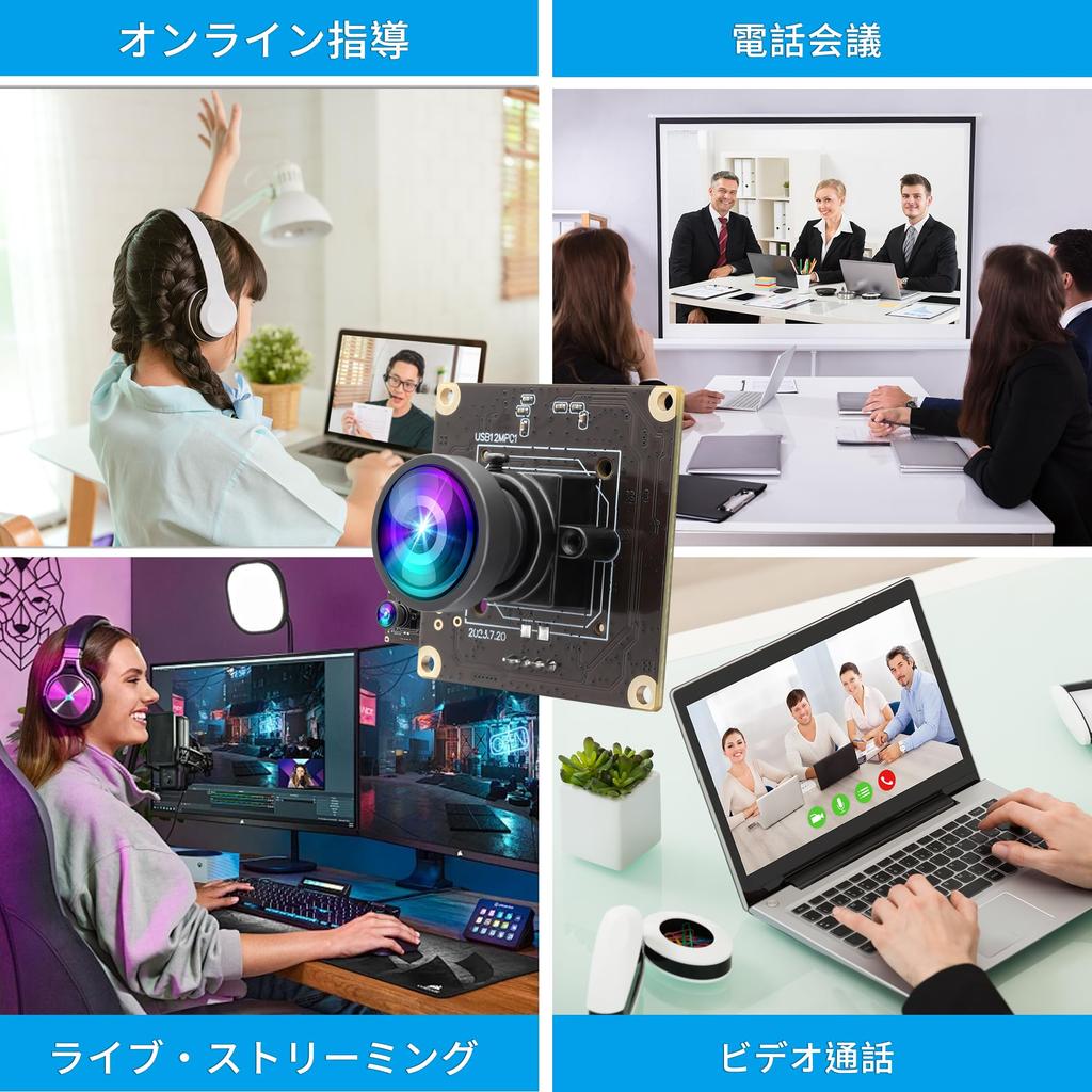 ELP 1080P 120fps USB Camera Module for Computer 12MP Wide Angle PC Camera 100 Degree Low Distortion Lens Web Camera 12MP High Speed Mini UVC Webcam