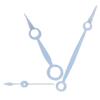 Silver Watch Movement Hands Set Replacement Hands for ETA 6497 6498 ST36 Movement
