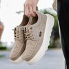 Fashion Personality Mens Casual Shoes New Design Lace-up Vulcanize Shoes Thick Sole Sneakers Versatile Thick Bottom Male Canvas Footwear