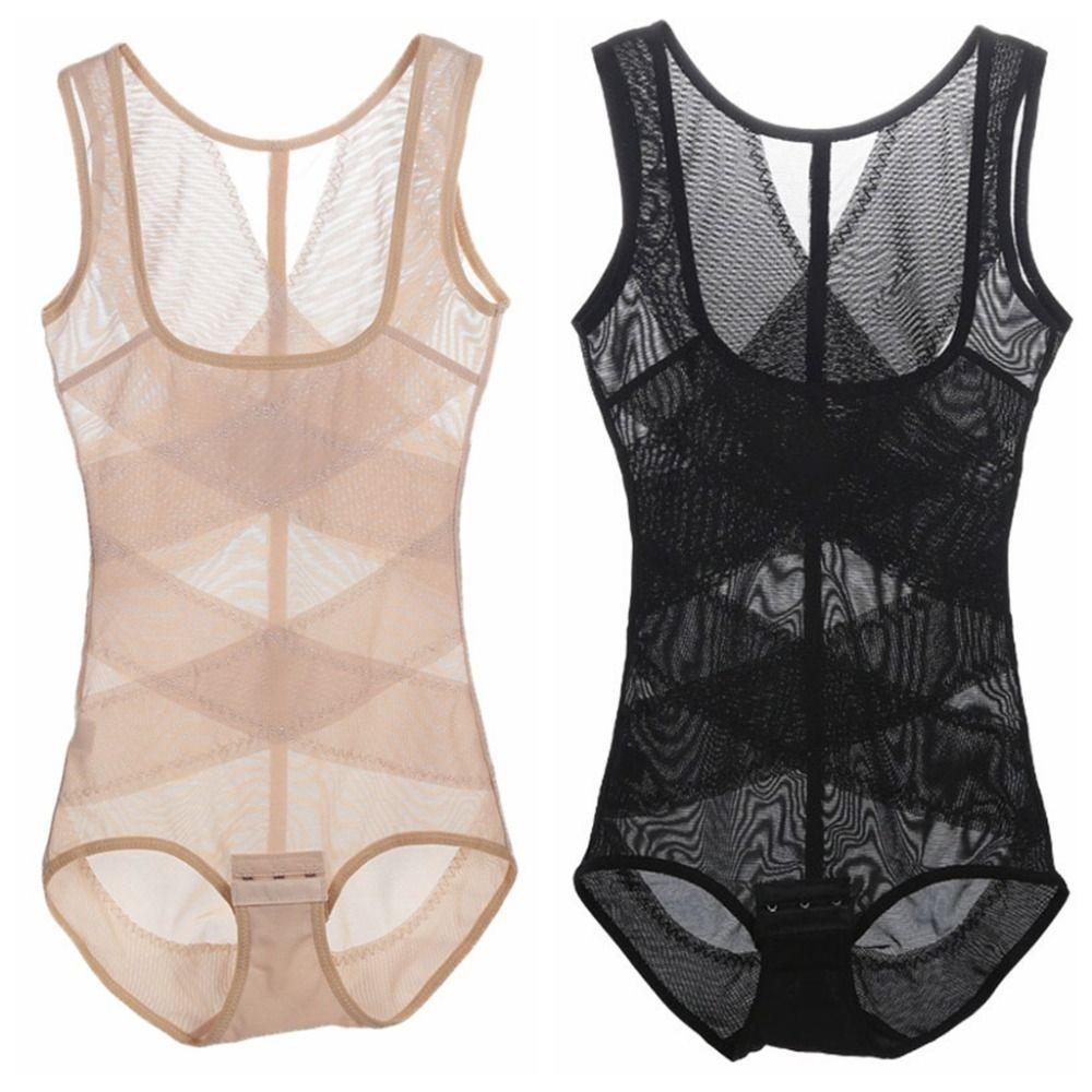 Mesh Thin Postpartum Shapewear Cross Fit Women's Corset Jumpsuits Body Shaping Jumpsuits  Yoga