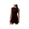 Slim Fit Round Neck Comfortable Simple Sleeveless Dress Women Dresses 44D223G-UB1
