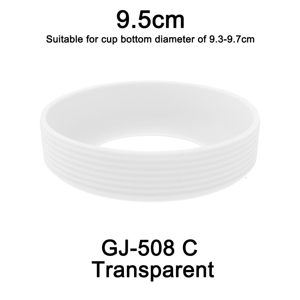 1Pc Diameter 9.5CM 24G Threaded Soft Silicone Cup Bottom Cover Wear Resistant Ring Sleeve Anti Slip Good Toughness Elastic