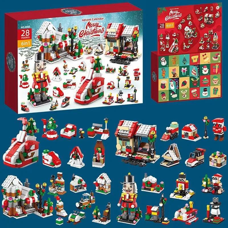 Advent Calendar  Christmas Present For Kids Construction Blocks Latest Year  Present 24Days Christmas Diy Santa Claus Bricks