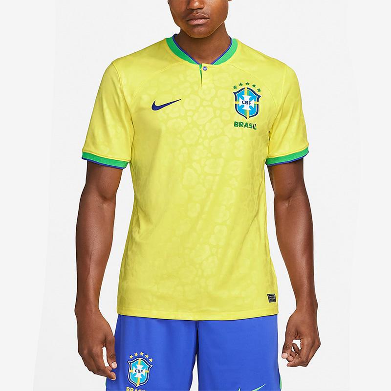 Nike Soccer Jersey 2022 World Cup Brazil Neymar 10 Fan Edition Unisex Yellow DN0680-741