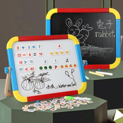 Çocuk taşınabilir çizim tahtası çift taraflı manyetik kuvvet bebek yazı beyaz tahta küçük kara tahta ev boyama grafiti tahtası