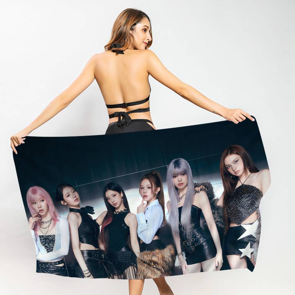 Kpop Band B-Babymonster Beach Towel Colorful Bath Towels For Girl Microfiber Quick Dry Sand Free Beach Yoga Spa Gym Pool