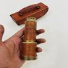 Antique Brass Working Telescope/Spyglass with Leather Case - Nautical Antique Brass Telescope