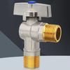 Water Shut Down Valves With Handle Water Flow Control Valves Hot/Cold Water Turn Angle Stop Valves Bathroom Accessroies
