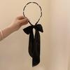 Women Headband Detachable Detachable Ribbon Bow Anti-Slip Thin Edges Hair Hoop Daily Wear Hair