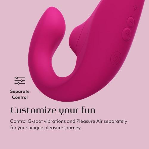 Womanizer Blend Vibrator That Provides Dual Stimulation, Pleasure Air That Stimulates the Clitoris, Vibration To the G Spot and Suction To the Clitori