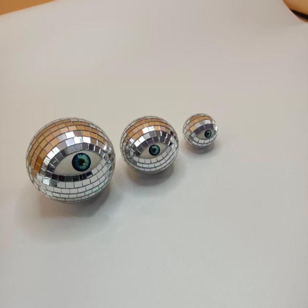 Reflective Ornament Disco Ball Glass Mirror Eyeball Decoration Halloween Disco Ball Table Decor