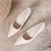 French High Heels for Women 2026 Spring Summer New Style Pointed Fine Heel Middle Tailored Shoes Women's Comfortable Work Shoes
