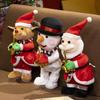 Santa Claus Electric Plush Doll Snowman Elk Dancing Singing Stuffed Toys Christmas Plush Toy  Gifts