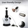 2L Manual Vacuum Brake Bleed Kit, 30psi Pressure Display with Relief Valve   Wrench for European Vehicles