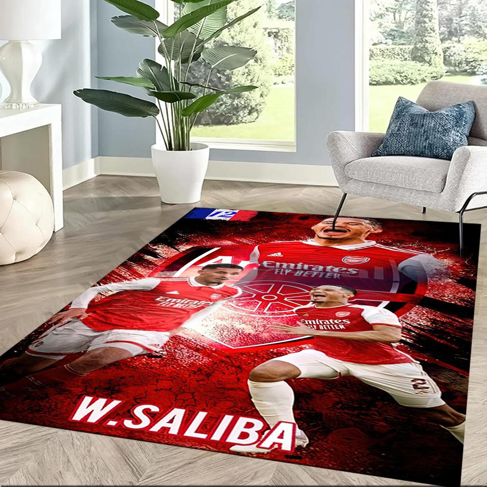 Arsenal Area Rug Perfect for Living Rooms Decorate Room Dining Room Hallway Anti-slip Rug Anime Office Decor Perfect Birthday/Christmas Gift Idea