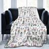 Custom Doctor Nurse Medical Flannel Fleece Blanket for Bed Sofa Soft Warm Lightweight Cozy Plush Throw Blankets for Home Nursery