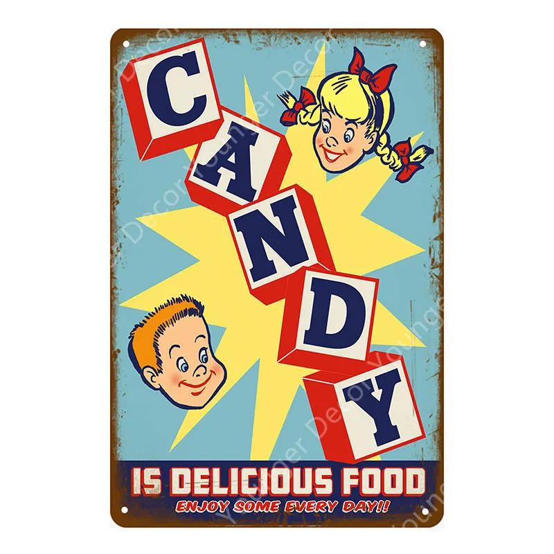 Wonder Bread Metal Signs Handmade Pies Vintage Poster Kitchen Decor Cafe Bar Shop Decorative Plate Food Cook Wall Sticker YI-154