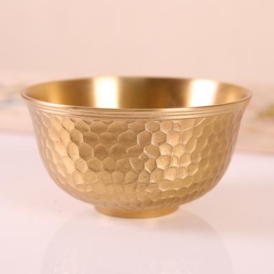 Copper Bowl Brass Drape Bowl 12cm Large Tableware Household Goods Crafts Pure Copper Noodle Bowl Soup Bowl