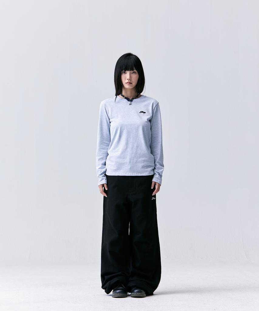 TANSANMAGNESIUM Pony Applique Long Sleeve (Sky Blue)