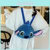 Disney Stitch Plush Cartoon Backpack For Daily Use And School Commuting
