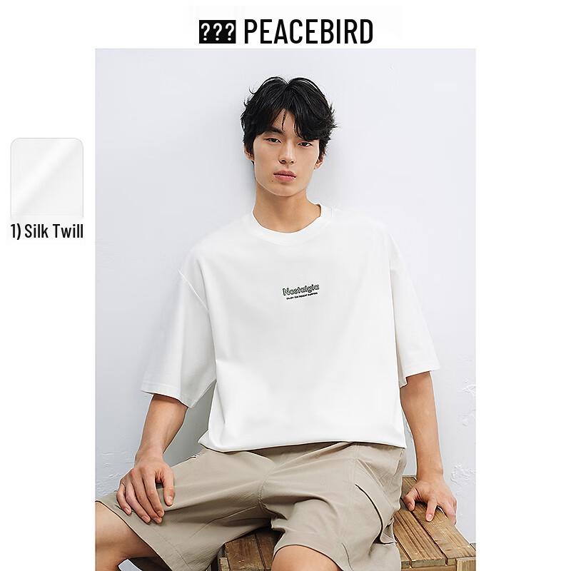 Peacebird Men s Heavyweight 3D Print Short Sleeve Crew Neck T-Shirt 2XL