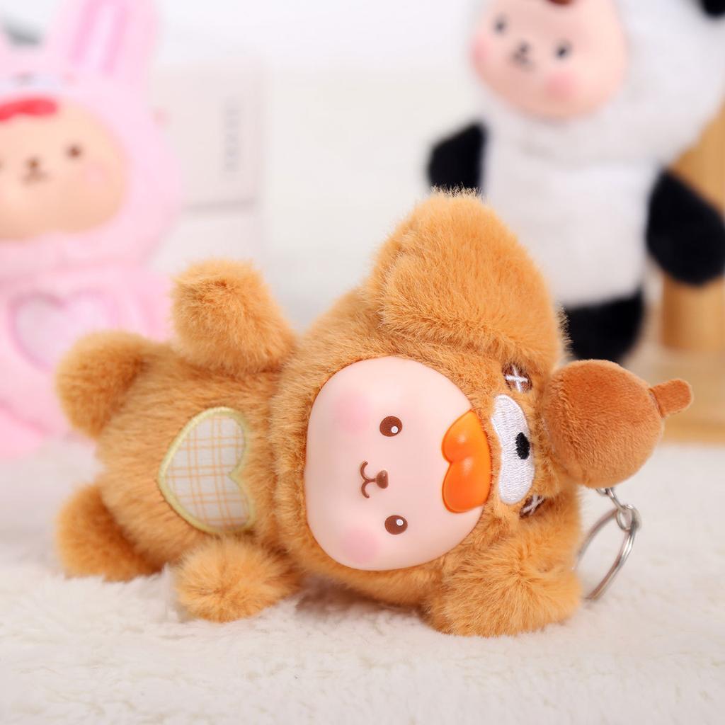 Vinyl Cute Pet Rag Doll Pendant Plush Toy Doll Keychain Birthday Gift Girl Bag Pendant