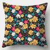 Federa Cuscino Floreale 45cmX45cm Quadrata Copricuscino per Divano Fiori ad Acquerello Cuscino