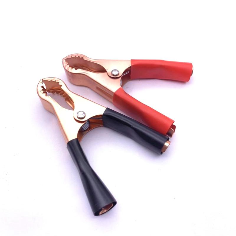 

2 шт., 30 А, красный + черный, крокодил, автомобиль, караван, фургон, зажимы для тестового провода аккумулятора, лучший зажим