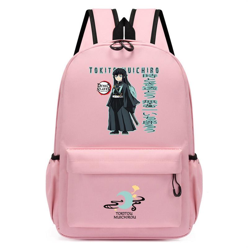 Student School Demon Slayer Print Backpack Casual Waterproof Small Bag