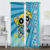 Eleganckie zasłony do salonu The Powerpuff Girls Dekoracja Halloween Zasłony kuchenne 2 sztuki Rolety okienne