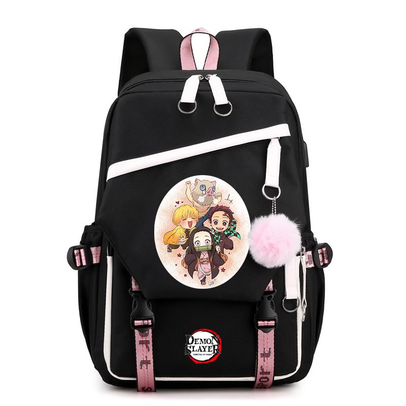 Anime Demon Slayer Backpack Teen Girl Boy Back To School Backpack Children School Bag Women Rucksack Travel Cartoon Bag Mochilas