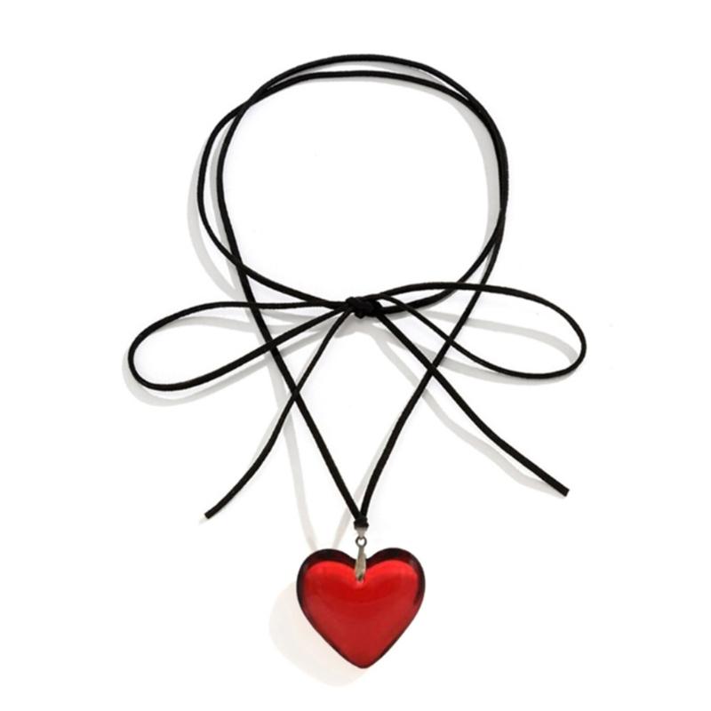 Simple Love Heart Aesthetic Necklace Fashion Simple Clavicle Chain Women Girls Wedding Jewelry Party Birthday Gift