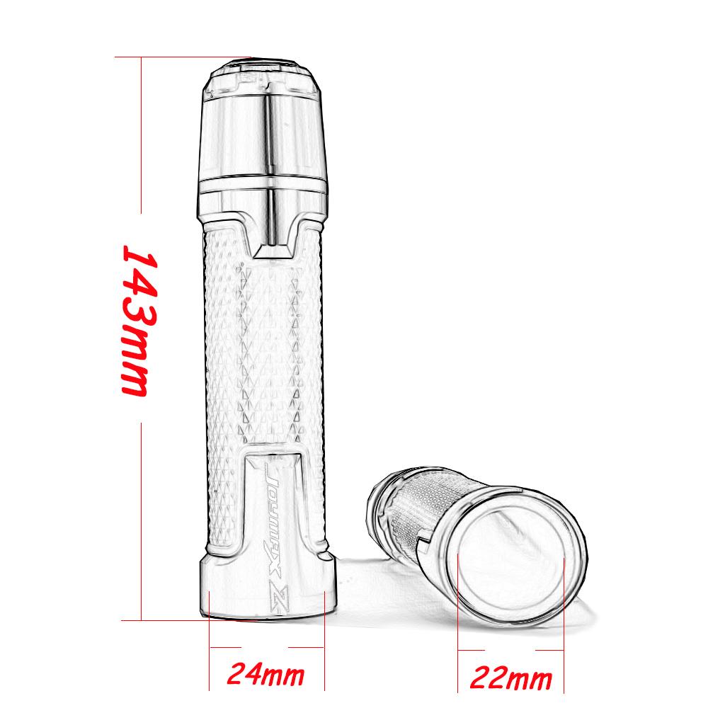 For SYM Joymax Z 125 200 250 GTS 250i 300i T3 7/8'' 22mm Motorcycle handlebar grip handle bar Motorbike handlebar grips cover