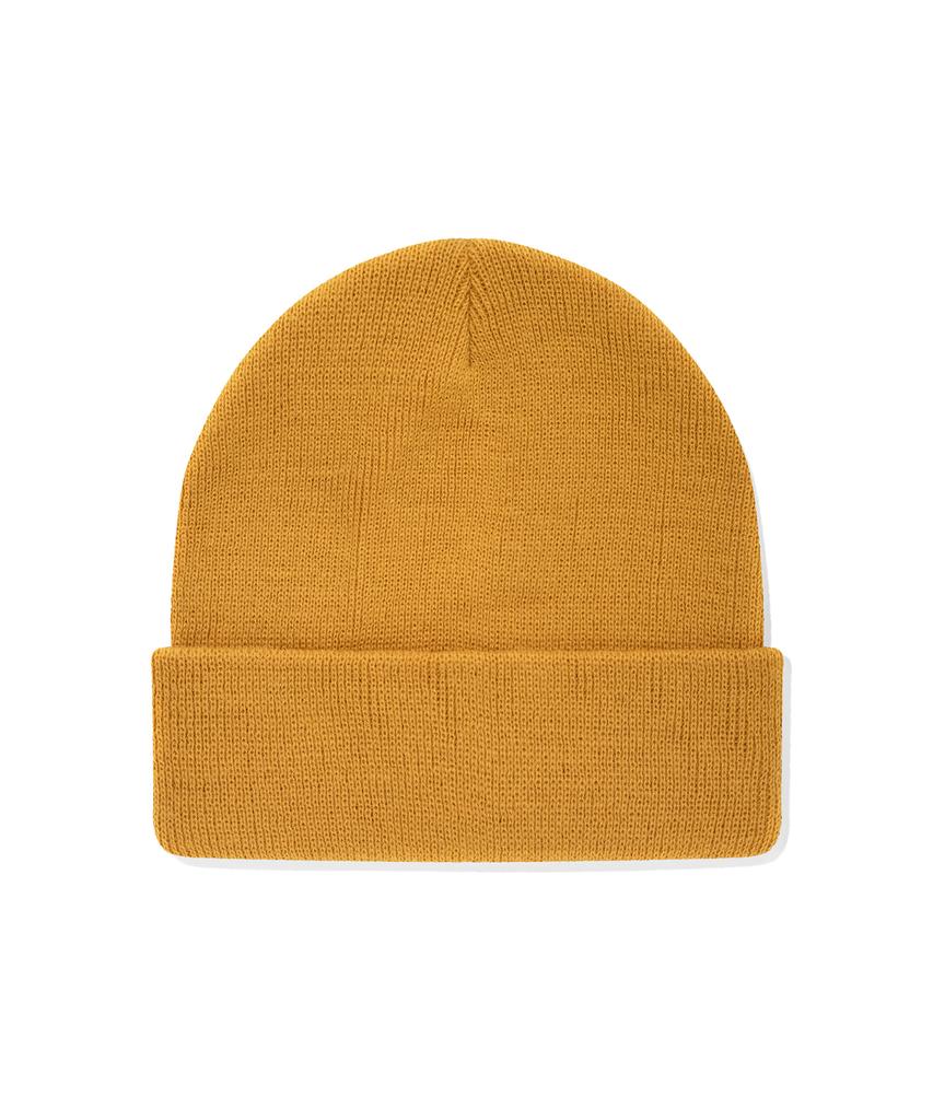 WACKY WILLY Label Beanie Mustard