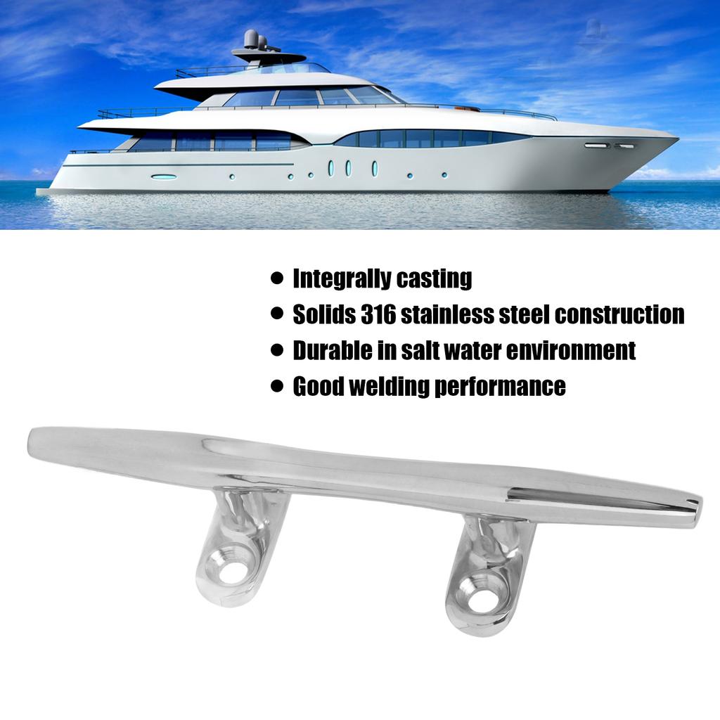 Open Base Cleat Stainless Steel 316 Polished Marine Boat Opened Bases for Waterwheels Yacht