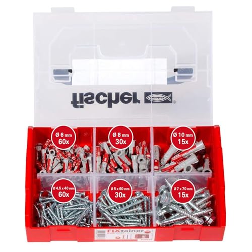 Fixtainer 210 unid. duopower 6/8/10+tornillos 536162 fischer