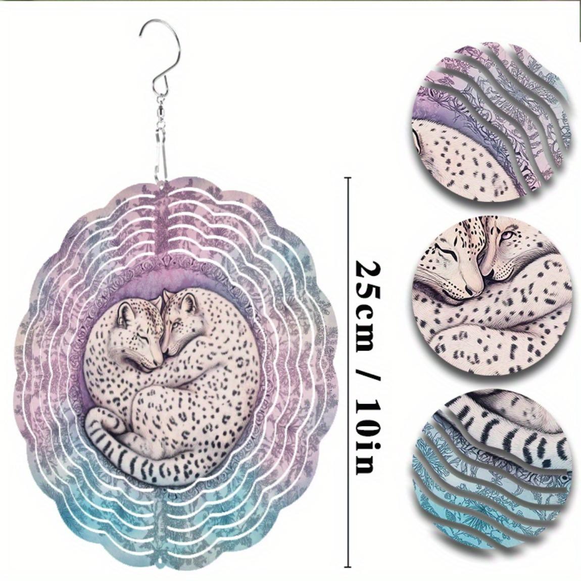 

10 Inch Hanging Wind Chime for Outdoor Decor Elegant Balcony Lawn Garden Decorations 360 Rotating Hook Perfect Gift for Spring Summer 01A