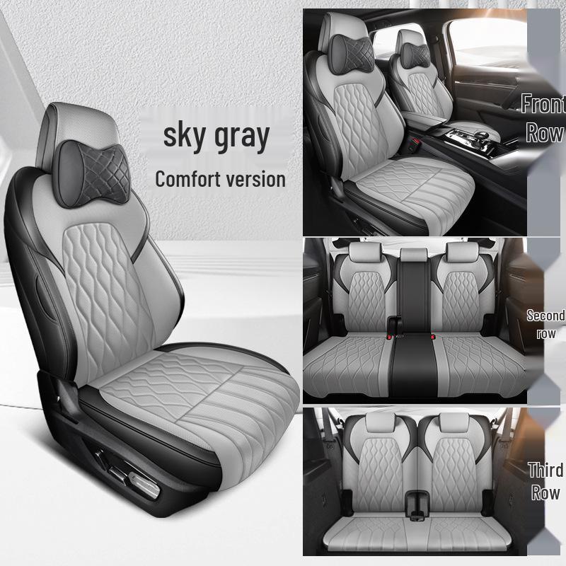 BYD Tang DM Full Leather Car Seat Cushion - Universal, All-Season, Seven-Seat Compatibility