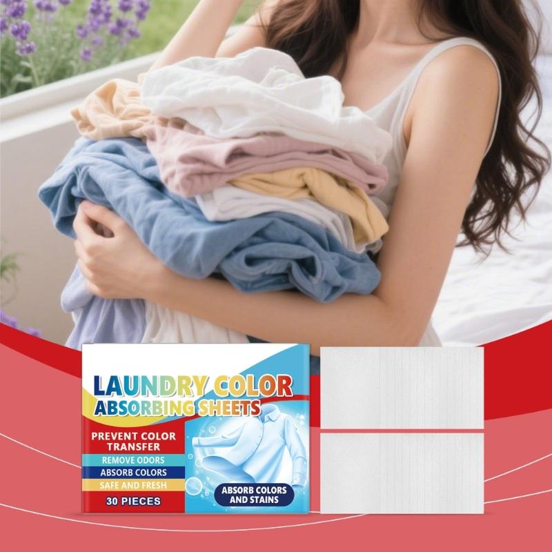 Recyclable Color Team Sheet Ceases Color Migration in Washer Long Permanent Fabric Security for Multiple Colored Laundry