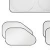 6Pcs Privacy Shade Blackout Sun Blocker Visor Car Window Shades with Suction Cups for Changing