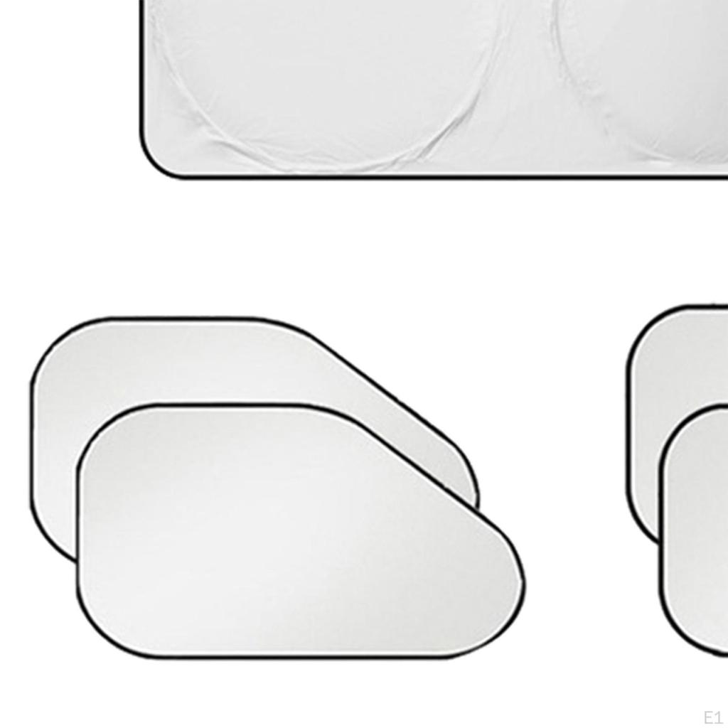 6Pcs Privacy Shade Blackout Sun Blocker Visor Car Window Shades with Suction Cups for Changing