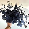 1/10/12Pcs Artificial Leaf Branch, 34cm Artificial Plant Black Leaves for Halloween Party Centerpieces, Home Decoration