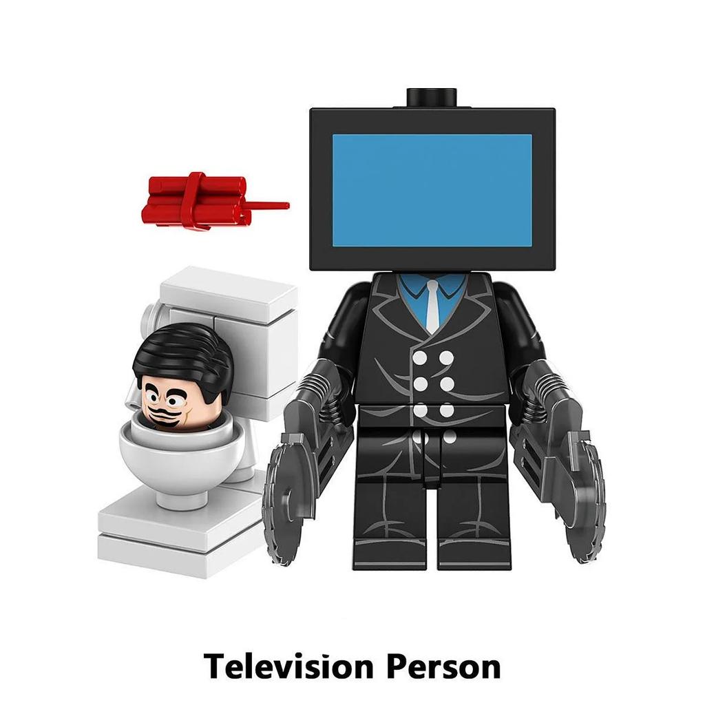 Toilettenmann, Sprechermann, Fernsehmann, Bausteinspielzeug