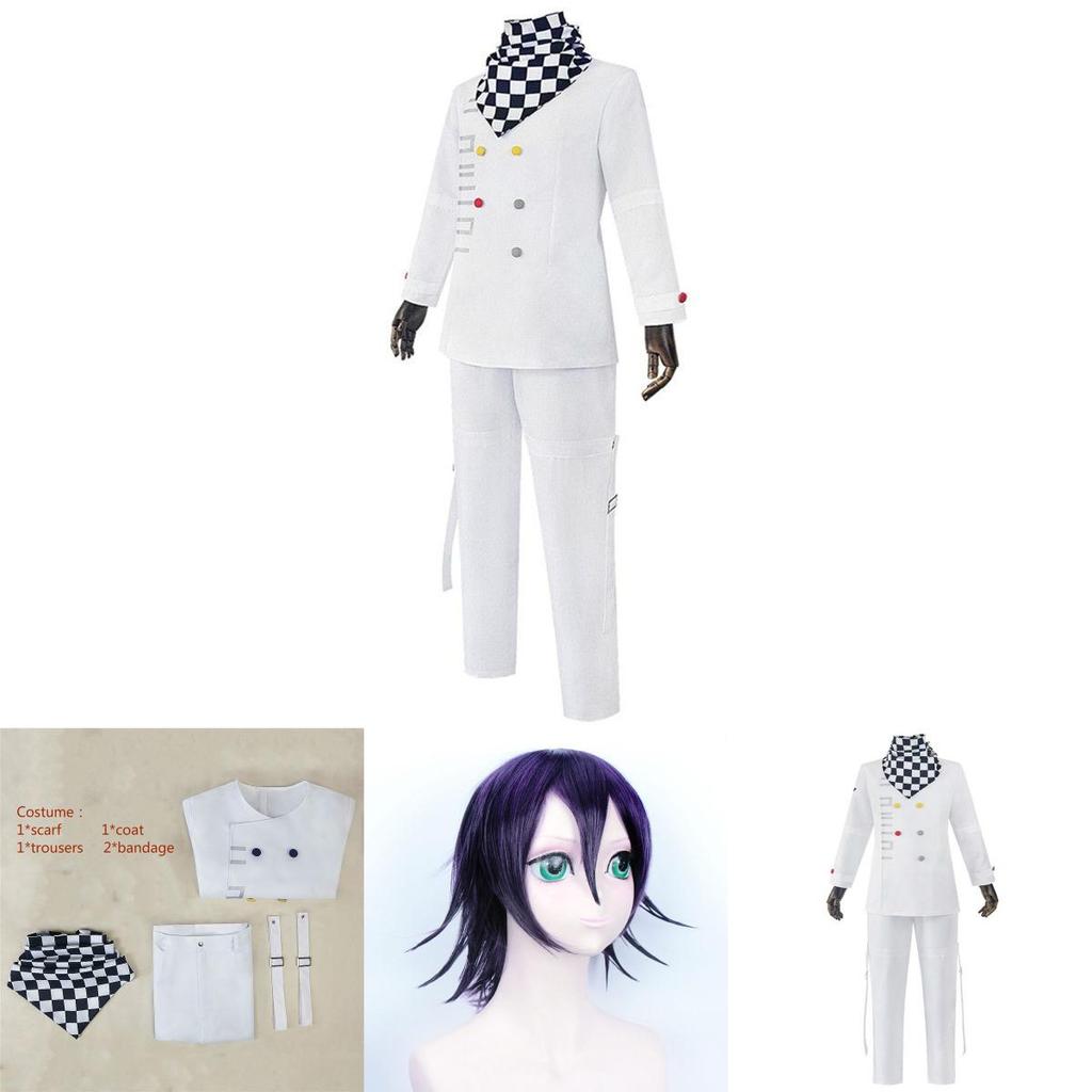 Unisex Danganronpa V3 Ouma Kokichi Cosplay Costume With Detailed Accessories