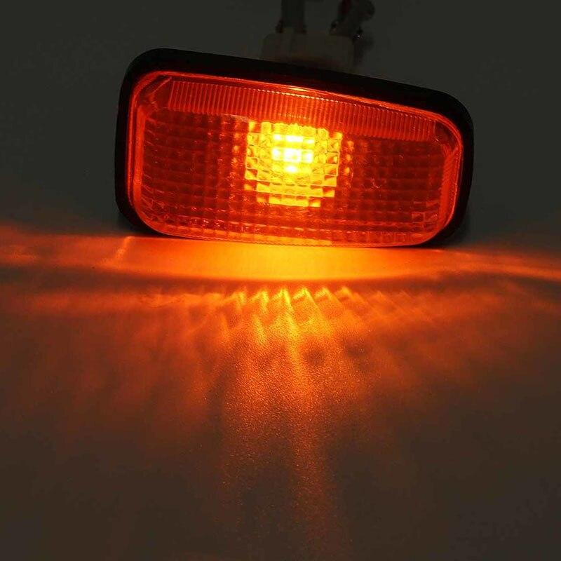 1/2pcs Side Lamps Auto Side Marker Indicator Repeater Amber Lights  Replace Car Accessories For Peugeot Citroen 106 306 406 806