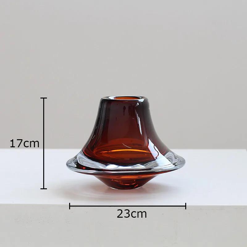 

Creative Gyroscope Shaped Glass Vase Floral Vases Desk Decoration Flower Arrangement Hydroponics Flower Pots Modern Home Decor