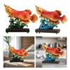 Arowana Fish Statue Resin Decorative Figurine for Entrance Bookshelf Shelf
