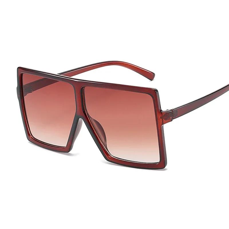 New Sunglasses Square Women Sun Glasses Female Eyewear Eyeglasses Plastic Frame Clear Lens UV400 Shade Fashion Driving